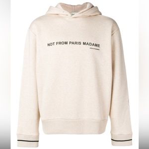 Stole de Monsieur Not From Paris Madam Olive Green Hoodie - Mens XS